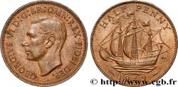 REINO UNIDO 1/2 Penny Georges VI 1949 