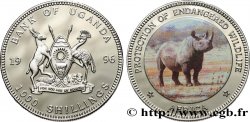 UGANDA 1000 Shillings Proof Rhinocéros 1996 