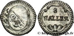SVIZZERA - CANTON ZURIGO 3 Haller (1 Rappen) n.d. (1827-1841)  SPL 