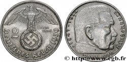 GERMANY 2 Reichsmark Maréchal Paul von Hindenburg 1939 Munich 