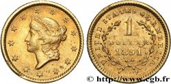 ÉTATS-UNIS D&nbsp;AMÉRIQUE 1 Dollar &nbsp;Liberty head&nbsp;, 1er type 1851 Philadelphie