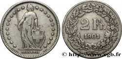 SUIZA 2 Francs Helvetia 1901 Berne - B