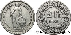 SVIZZERA  2 Francs Helvetia 1901 Berne - B