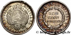 BOLIVIA 10 Centavos 1873 Potosi