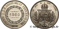 BRÉSIL 1000 Reis Empereur Pierre II 1859 