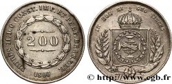 BRÉSIL 200 Reis Pierre II 1860 
