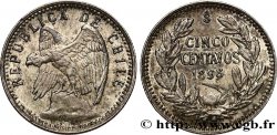 CHILE 5 Centavos condor 1896 Santiago - S°