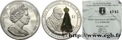 BRITISH VIRGIN ISLANDS 1 Dollar Proof visite du pape François au Brésil 2014 