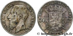 BELGIQUE 50 Centimes Léopold II légende flamande 1899 
