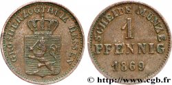 ALEMANIA - HESSE 1 Pfennig Hesse-Darmstadt 1869 