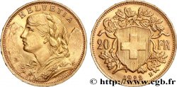 INVESTMENT GOLD 20 Francs  Vreneli   1922 Berne