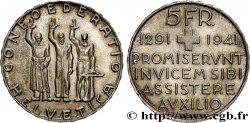 SVIZZERA  5 Francs 650e anniversaire de la confédération 1941 Berne