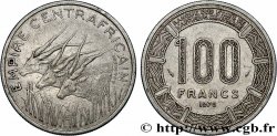 CENTRAL AFRICAN REPUBLIC 100 Francs “Empire Centrafricain” antilopes 1978 Paris