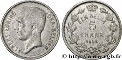 BELGIQUE 5 Frank - 1 Belga Albert Ier légende Flamande 1932  TTB 
