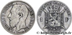 BELGIEN 1 Frank (Franc) Léopold II légende flamande signature L WIENER 1887 