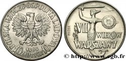 POLOGNE Essai (Proba) 10 Zlotych 700e anniversaire de Varsovie 1965 Varsovie