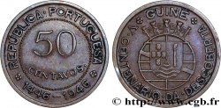 GUINÉE BISSAU 50 Centavos monnayage colonial Portugais, cincentenaire de la découverte 1946 Llantrisant SUP 