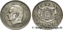 MONACO 5 Francs Louis II 1945 Paris