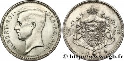 BELGIO 20 Francs Albert Ier légende Française 1934 