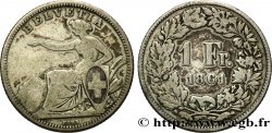 SCHWEIZ 1 Franc Helvetia assise 1861 Berne