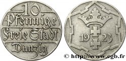 DANZIG (Free City of) 10 Pfennig 1923 