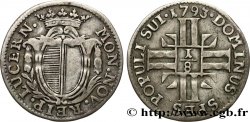 SUISSE - CANTON DE LUCERNA 1/8 Gulden ou 5 Schilling 1793 Lucerne