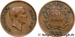 SARAWAK 1 Cent Sarawak Rajah C.V. Brooke 1929 Heaton - H