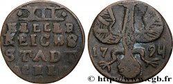 GERMANIA - AQUISGRANA 12 (XII) Heller ville de Aachen aigle 1794 