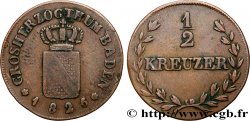 GERMANIA - BADEN 1/2 Kreuzer Grand-Duché de Bade 1826 Mannheim