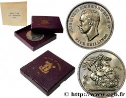 REINO UNIDO 1 Crown (5 Shillings) Georges VI 1951 