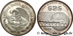 MEXIKO 25 Pesos Proof coupe du Monde de football 1986 1986 