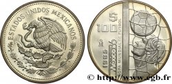 MEXIQUE 100 Pesos Proof Coupe du Monde de football 1985 