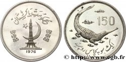 PAKISTAN 150 Rupees Proof Gavial 1976  SUP 