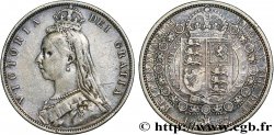 ROYAUME-UNI 1/2 Crown Victoria buste du jubilé 1887 Londres
