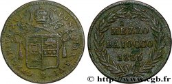 VATICAN ET ÉTATS PONTIFICAUX 1/2 Baiocco au nom de Grégoire XVI an VI 1836 Bologne