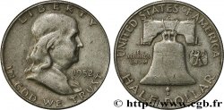 ESTADOS UNIDOS DE AMÉRICA 1/2 Dollar Benjamin Franklin 1952 Denver