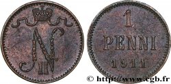 FINLANDE 1 Penni Tsar Nicolas II 1911 