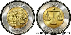 ETHIOPIA 1 Birr lion / balance EE2002 2010 