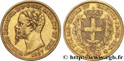 ITALIE - ROYAUME DE SARDAIGNE 20 Lire Victor Emmanuel II 1857 Turin TTB 