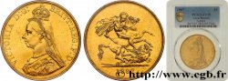 GRAN BRETAÑA - VICTORIA 5 Pounds (cinq souverains) 1887 Londres