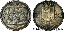 BELGIO 100 Francs portraits des quatre rois de Belgique, légende française 1950 