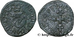 ITALIE - PIÉMONT - CASALE - GUILLAUME DE MANTOUE Liard au dauphin 1583 Casale