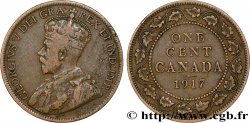 CANADA 1 Cent Georges V 1917 