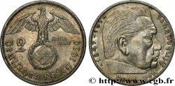 ALLEMAGNE 2 Reichsmark Maréchal Paul von Hindenburg 1939 Berlin