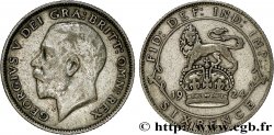 ROYAUME-UNI 6 Pence Georges V 1924 
