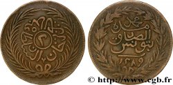 TUNISIE 2 Kharub au nom de Abdul Mejid AH 1289 1872 