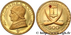 EQUATORIAL GUINEA 500 Pesetas Proof Jean XXIII 1970  Proof set 