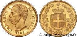 ITALIA 20 Lire Umberto Ier 1881 Rome 