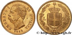 ITALY 20 Lire Umberto Ier 1882 Rome AU 