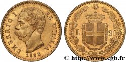 ITALIA 20 Lire Umberto Ier 1882 Rome SPL 